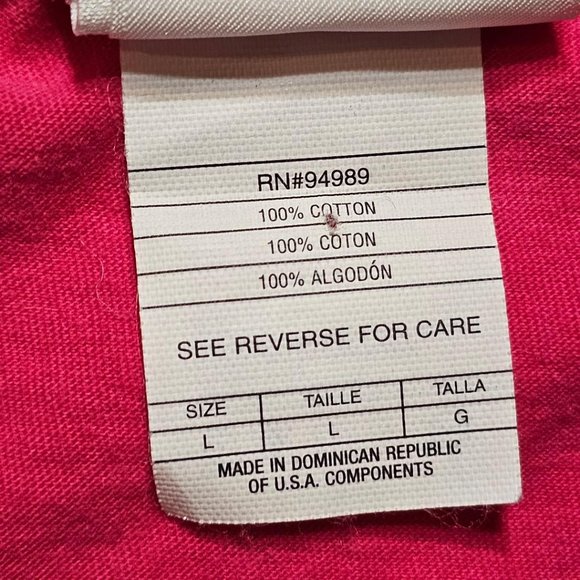 New York Yankees Authentic (5th & Ocean) Bright Pink T-shirt - Size L - Picture 4 of 4